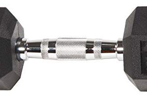Signature Fitness Rubber Encased Hex Dumbbell, 10LB Pair - Image 4
