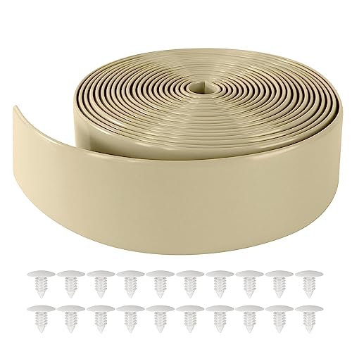 2" Wide Vinyl Straps for Patio Chairs Repair 20ft Long Patio Garden Furniture Replacement Straps with 20 Rivets (Driftwood)