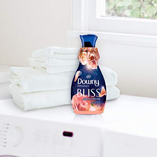 Downy Infusions Liquid Fabric Softener, Bliss, Sparkling Amber & Rose, 32 fl oz - Image 4