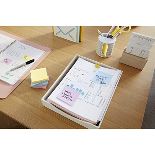 Post-it Greener Notes, 3x3 in, 24 Pads, America's #1 Favorite Sticky Notes, Sweet Sprinkles Collection, Pastel Colors, Clean Removal, 100% Recycled Material (654R-24CP-AP) - Image 2