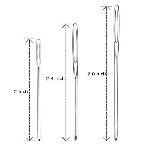 Hekisn Large-Eye Blunt Needles, Stainless Steel Yarn Knitting Needles, Sewing Needles, Crafting Knitting Weaving Stringing Needles,Perfect for Finishing Off Crochet Projects (9 Pieces) - Image 5