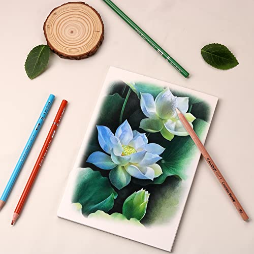 KALOUR Colorless Blender and Burnisher Pencils Set,Non-pigmented, Wax Based Pencil,perfect for Blending Softening Edges,ideal for Colored Pencils,Art Supplies for Artists Beginners(6 Pencils Total) - Image 4