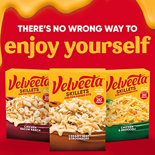 Velveeta Kraft Cheesy Skillets Dinner Kit Box, Creamy Beef Stroganoff, 11.6 Ounce - Image 6