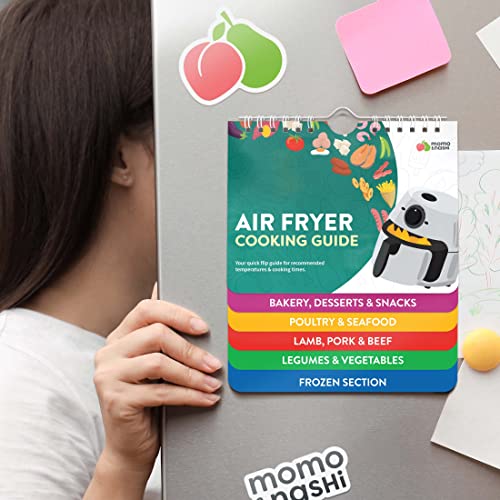 Air Fryer Cheat Sheet Magnets Cooking Guide Booklet - Air Fryer Magnetic Cheat Sheet Set Cooking Times Chart - Cookbooks Instant Air Fryer Accessories Oven Cooking Pot Temp Guide Kitchen Conversion - Image 3