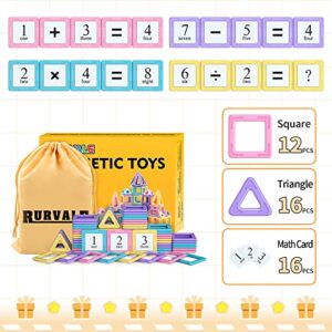 Magnetic Blocks Basic Set (28 pieces+number kits), STEM Toys for 3 4 5 6 7 Year Old Girls Boys, Magnetic Tiles, Educational Magnet Toys for Toddlers 3-5, 4-8, Building Blocks for Kids Ages 3+ Gift - Image 4