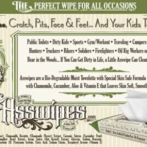 Fresh Body FB Asswipes (1 Pack, 45 wipes) - Flushable Personal Cleansing Body, Butt and Bathroom Wipes with Aloe and Vitamin E - From Adults to Baby - Made Without Alcohol or Parabens - Image 2