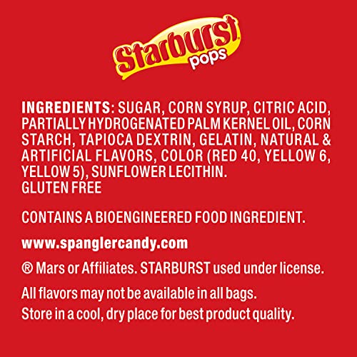 Spangler Candy Starburst Filled Lollipops 7.6 Oz Bag - 2 pack, Pink, Yellow, Orange, Red, 7.6 Ounce (Pack of 2) - Image 3