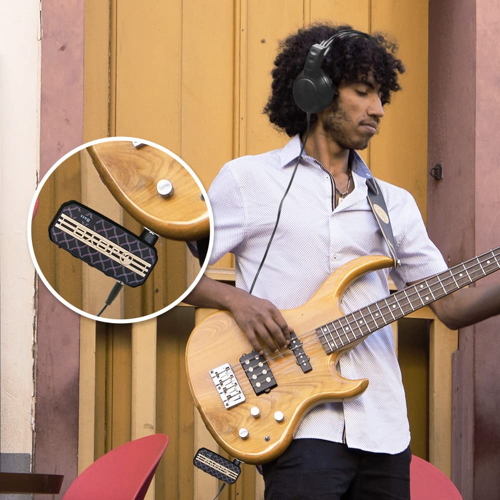 JOYO Bass Guitar Headphone Amp Bassist Pocket Mini Practice Amplifier with Aux in(JA-03B) - Image 7